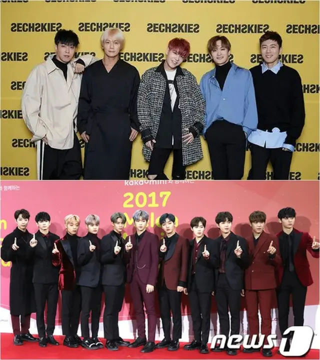 「Sechs Kies」＆「Wanna One」、「MBC歌謡大祭典」でコラボステージ披露！（提供:news1）