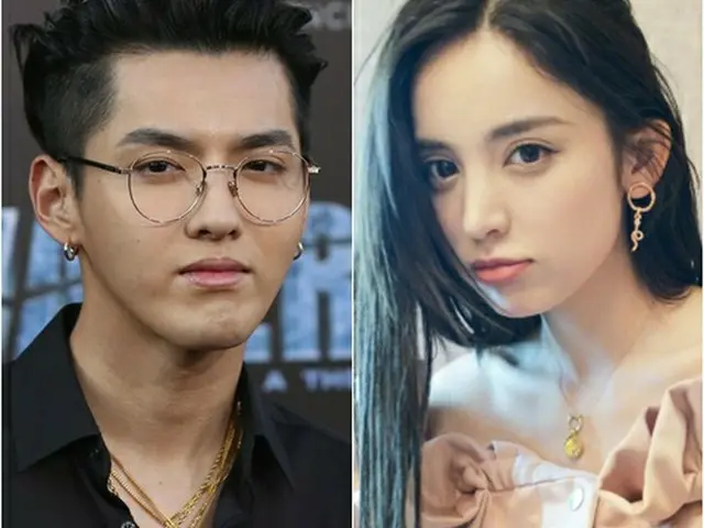 元「EXO」KRIS、ウルムチ出身女優Coulee Nazhaとの熱愛説を否定 「ねつ造された」（提供:OSEN）