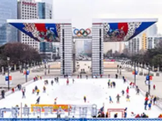 オリンピック公園平和の広場に「オリンピックスケート場」がオープン＝韓国