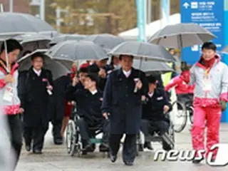 ＜平昌パラ＞北朝鮮選手団、すべての日程終えて15日退村