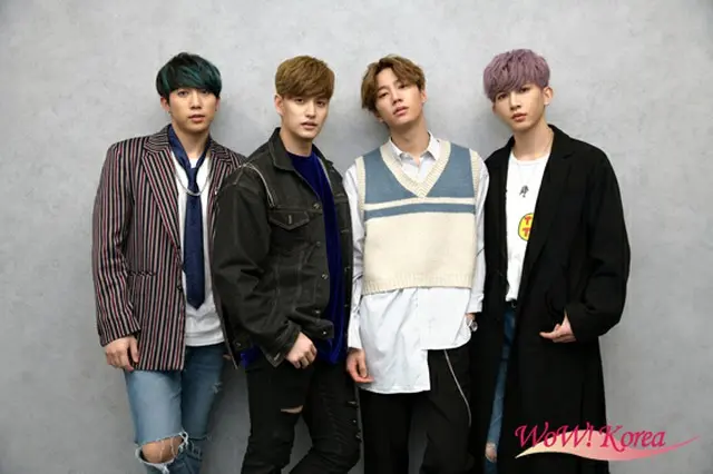 「U-KISS」左からフン、イライ、ジュン、キソプ