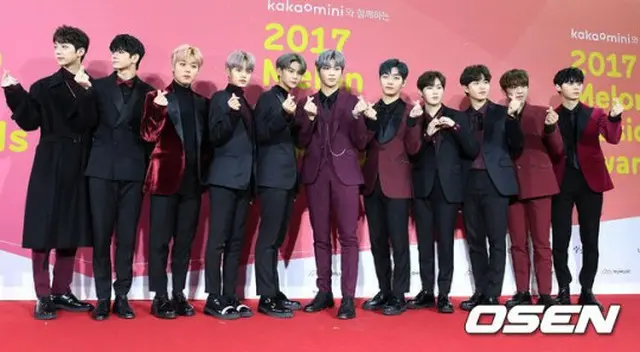 韓国ボーイズグループ「Wanna One」が、アイドルチャート「アチャランキング」3月2週目の週間チャートで1位を獲得した。（提供:OSEN）