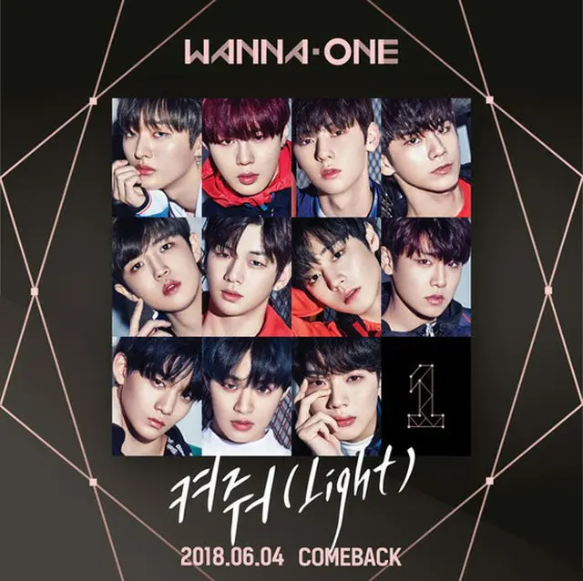 韓国アイドルグループ「Wanna One」側は22日、ニュースペシャルアルバム「1÷χ=1（UNDIVIDED）」のタイトル曲「Light」とカバーイメージを公開した。（提供:OSEN）