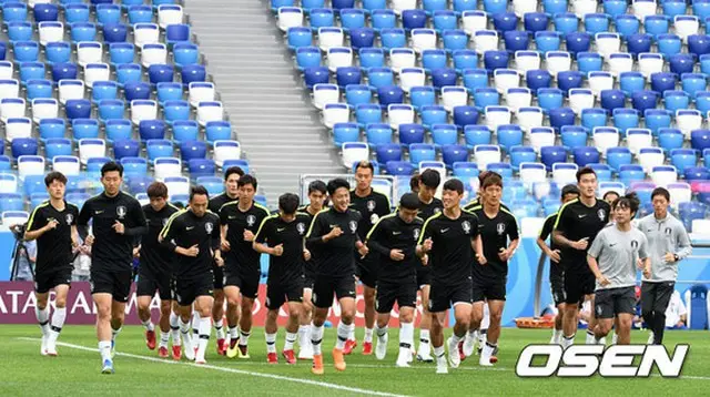 ＜2018W杯＞“完全非公開練習”韓国代表チーム、メキシコ戦控えて最終点検（提供:OSEN）