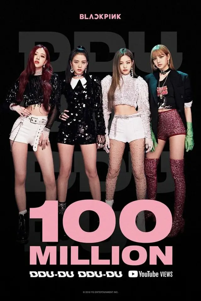 【公式】「BLACKPINK」の「DDU-DU DDU-DU」MV、10日で1億ビュー突破＝ガールズグループ”最短記録”（提供:OSEN）