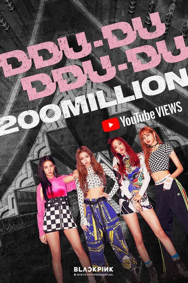 「BLACKPINK」の「DDU_DU_DDU_DU」MV、33日間で2億ビュー突破＝K-POP歴代最短記録（提供:OSEN）