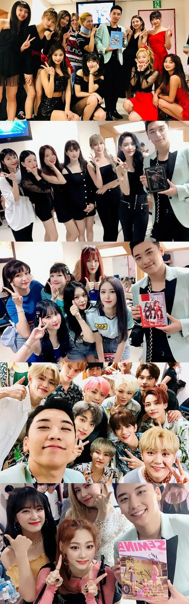 「BIGBANG」V.I、「Apink」や「TWICE」、「GFRIEND」など多くの後輩が応援！（提供:OSEN）