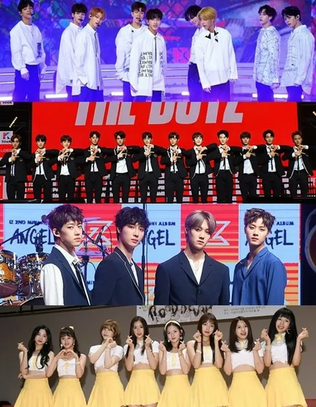 韓国ボーイズグループ「Stray Kids」、「THE BOYZ」、「IZ（アイズ）」、ガールズグループ「Nature」が2018 SORIBADA BEST K-MUSIC AWARDS」に出席する。（提供:news1）