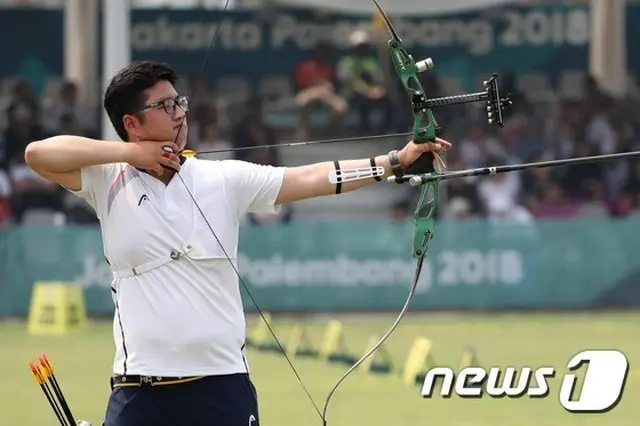 ＜2018ア大会＞アーチェリー男子キム・ウジン、後輩破り個人戦で金メダル