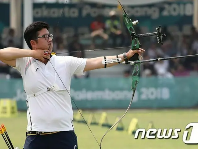 ＜2018ア大会＞アーチェリー男子キム・ウジン、後輩破り個人戦で金メダル