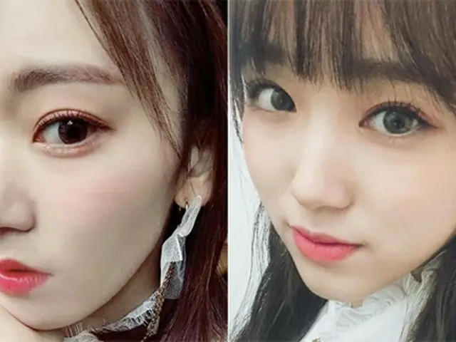 「IZ*ONE」宮脇咲良＆矢吹奈子、超接近自撮りも屈辱なしの肌つや感（提供:OSEN）