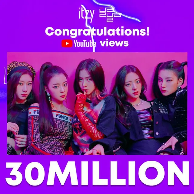 “TWICE妹分”「ITZY」、 デビュー曲が5つの音源チャート首位＆MV再生回数3000万回突破！（提供:news1）