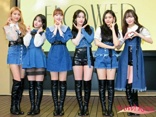 「GFRIEND」左からソウォン、ウナ、イェリン、シンビ、オムジ、ユジュ