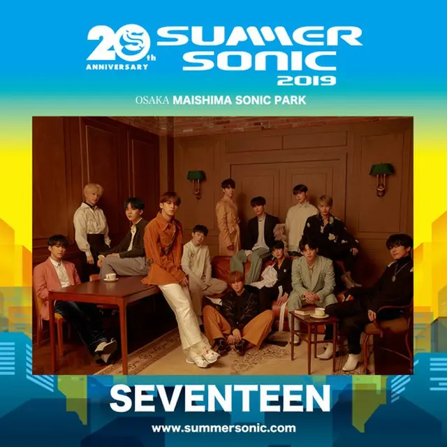 「SEVENTEEN」、サマソニ2019に出演決定！（オフィシャル）