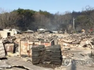 北東部の山火事　北朝鮮と状況共有へ＝韓国政府