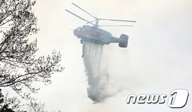 韓国でまた山火事…大田（テジョン）の大学で休講に