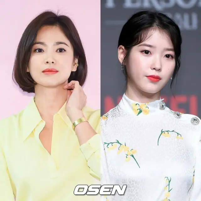 女優ソン・ヘギョ、ドラマ「ホテルデルーナ」撮影中のIU（アイユー）を応援