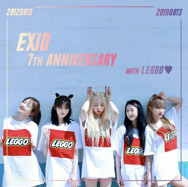 ”デビュー7周年”の「EXID」、完全体で7年目を祝福 「LEGGOたち、ありがとう」（画像:OSEN）