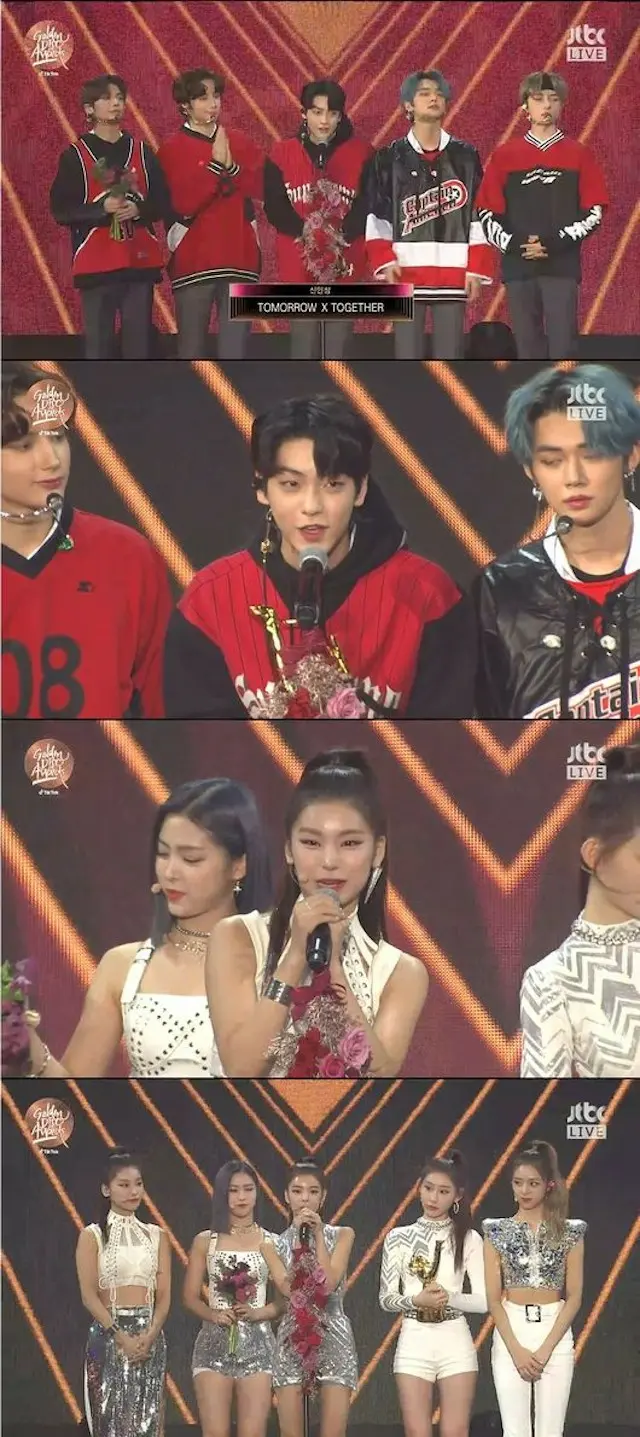 「TXT」＆「ITZY」、新人賞受賞「期待に報いるグループになる」【The 34th GOLDEN DISC AWARDS】（提供:OSEN）