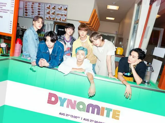 「BTS（防弾少年団）が、ニューデジタルシングル「Dynamite」の第3弾ティーザーフォトを公開した。（提供:OSEN）