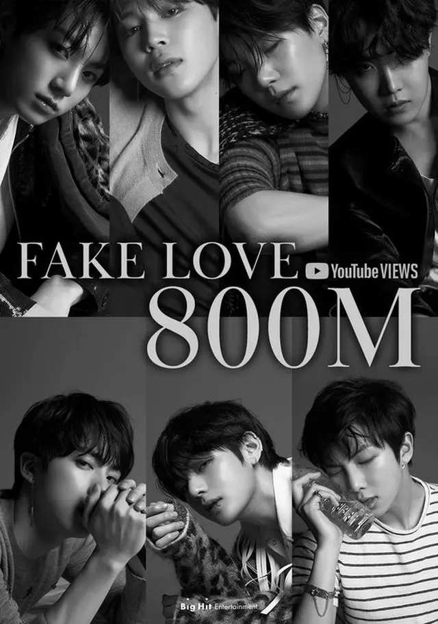 「BTS（防弾少年団）」の「FAKE LOVE」のミュージックビデオが8億回を突破した。（画像提供:wowkorea）