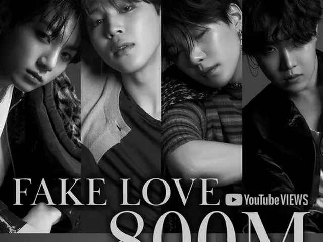 「BTS（防弾少年団）」の「FAKE LOVE」のミュージックビデオが8億回を突破した。（画像提供:wowkorea）