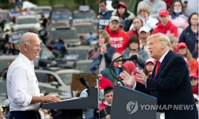 トランプ氏（右）とバイデン氏＝（AFP＝聯合ニュース）