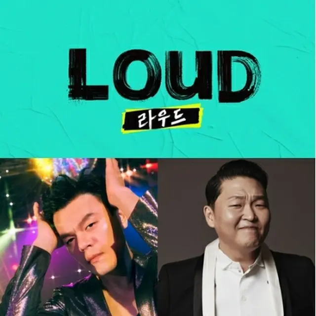 SBSのオーディション番組「LOUD」に出演するJ．Y．Park（左）とPSY＝（聯合ニュース）