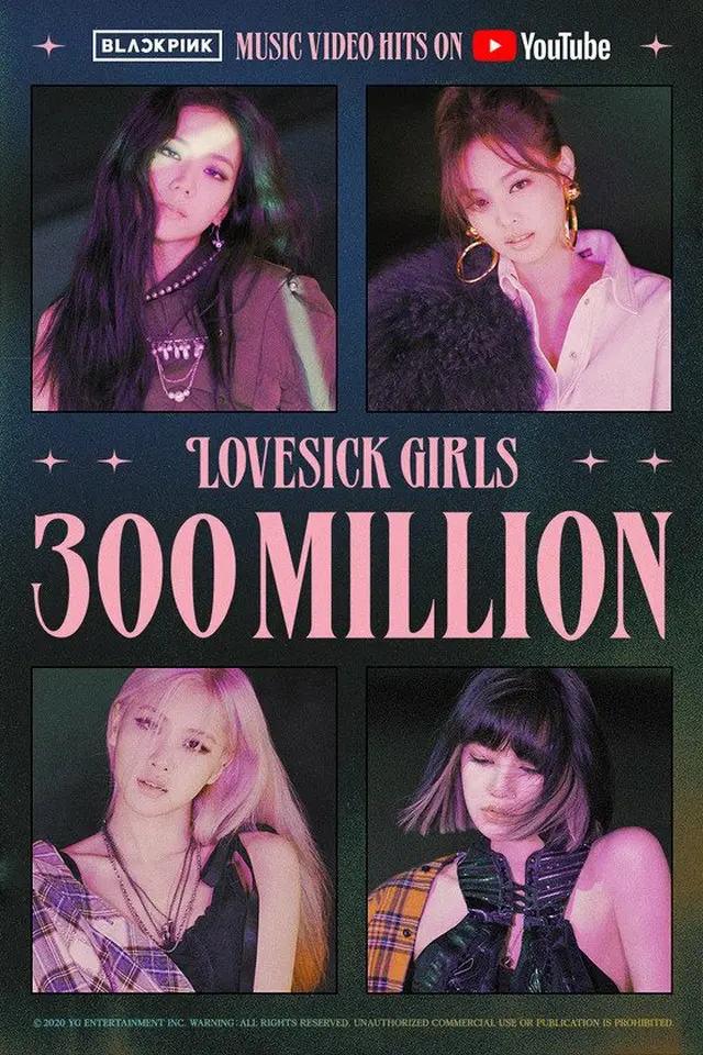 「BLACKPINK」、「Lovesick Girls」MVが再生回数3億回突破！“YouTubeクイーン”の威厳（画像提供:wowkorea）