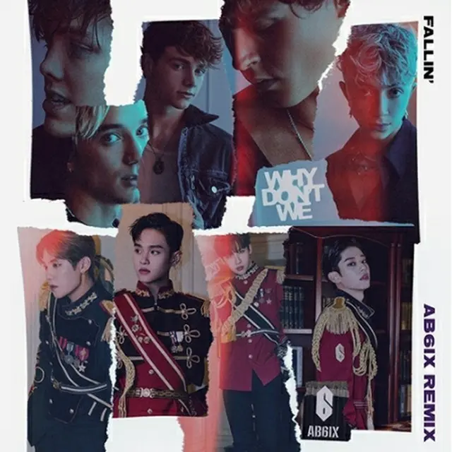 Why　Don’t　We（上段）とAB6IX（所属事務所提供）＝（聯合ニュース）≪転載・転用禁止≫