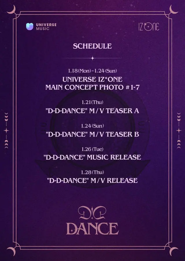 「IZ*ONE」、ユニバースミュージック初の出撃…26日「D-D-DANCE」音源発表（画像提供:wowkorea）