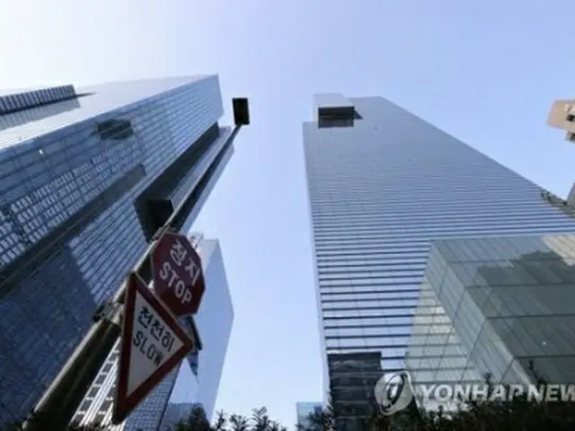 ソウル・瑞草区にあるサムスンの社屋＝１８日、ソウル（聯合ニュース）