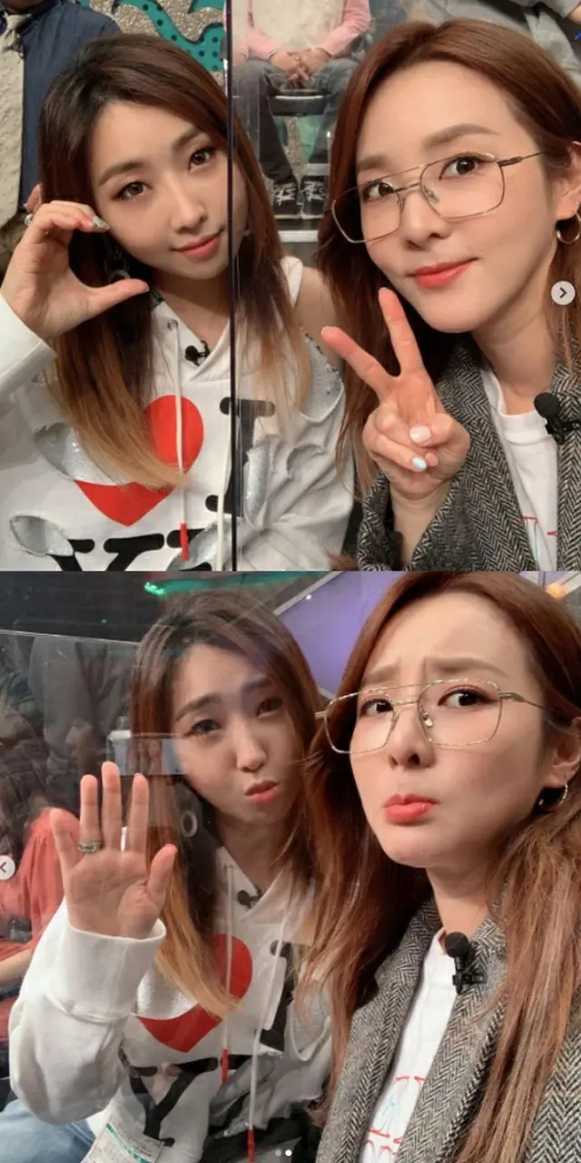 DARA（元2NE1）、MINZYと”姉妹ツーショット”公開 「久々の共演、幸せ」（画像提供:wowkorea）