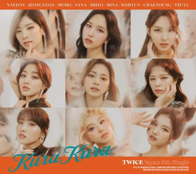 「TWICE」、日本ニューシングル「Kura Kura」ジャケットイメージを公開…無限大魅力（画像提供:wowkorea）