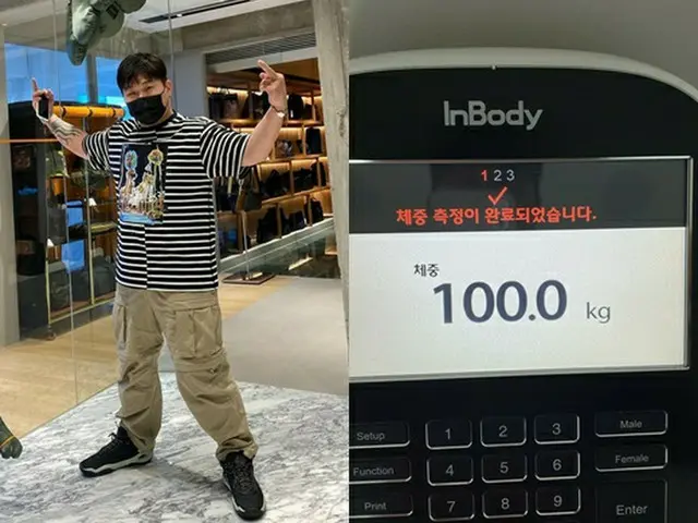 歌手Swingsが体重100kgに達した。（画像提供:wowkorea）