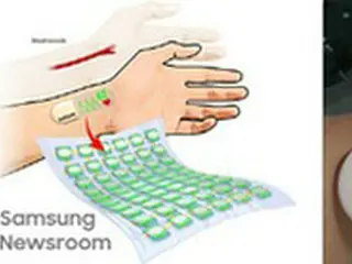 肌につけて伸び縮み…韓国サムスンがストレッチャブル・ディスプレーを開発