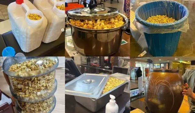 韓国の映画館で「持ち込み容器にポップコーン詰め放題」キャンペーン、キムチ壺にポリバケツまで…制限なしに「遠慮なし」（画像提供:wowkorea）