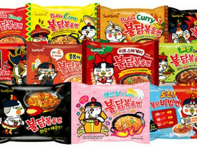 韓国三養食品のインスタント麺「ブルダック」シリーズ、累積販売量が30億個を突破（画像提供:wowkorea）