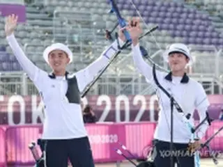 韓国の東京五輪初金メダルはアーチェリー混合　新鋭２人が初代王者に