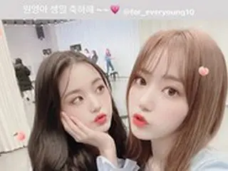 「IZ*ONE」出身チャン・ウォニョン、誕生日を迎えSNSに写真をアップ…メンバーたちも祝福