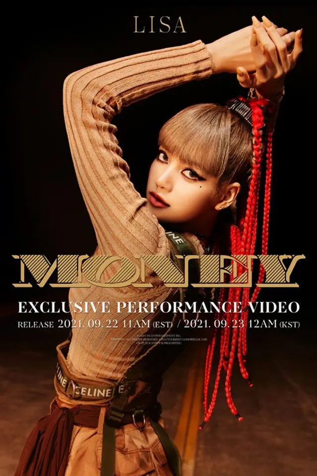 「BLACKPINK」LISA（リサ）のソロアルバム収録曲「MONEY」の特別パフォーマンスビデオが予告された。（画像提供:wowkorea）