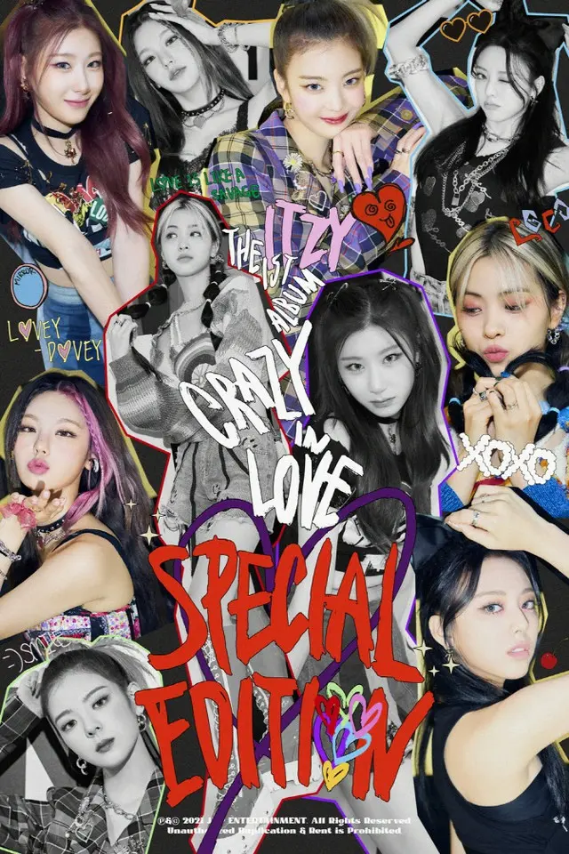 「ITZY」、1stフルアルバム「CRAZY IN LOVE」のスペシャルエディション発売決定（画像提供:wowkorea）