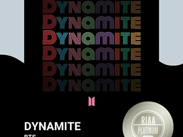 【公式】「BTS(防弾少年団)」、「Dynamite」が米RIAAから「トリプルプラチナ」認証を獲得（画像提供:wowkorea）