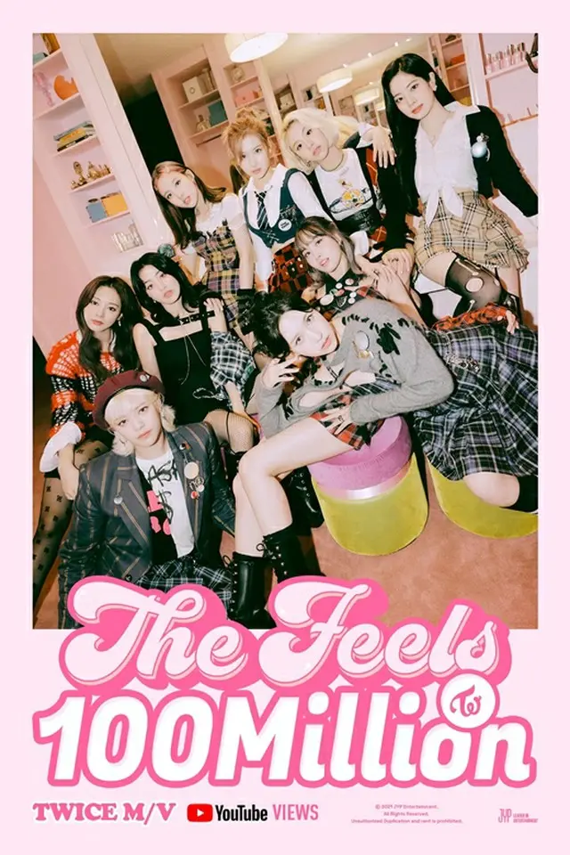 「TWICE」、初の英語シングル「The Feels」MV、YouTubeで1億回再生突破（画像提供:wowkorea）