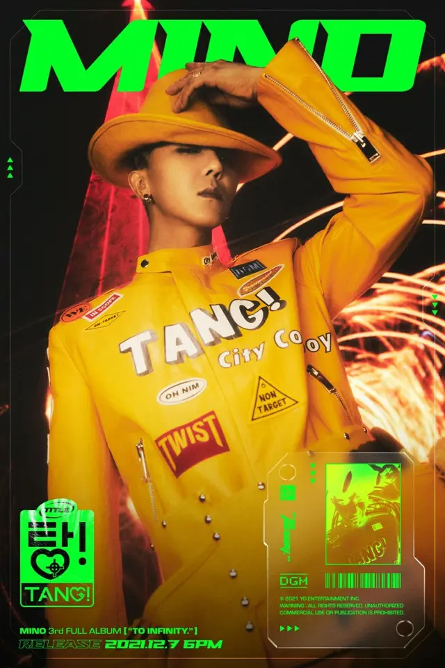 MINO（WINNER）、”強烈なカムバック”を予告＝3rdソロアルバム「TO INFINITY」タイトル曲ポスター公開（画像提供:wowkorea）