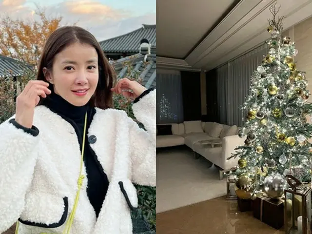 女優イ・シヨン、自宅の豪華なクリスマスツリーを公開…「我が家にもクリスマスが来た」（画像提供:wowkorea）