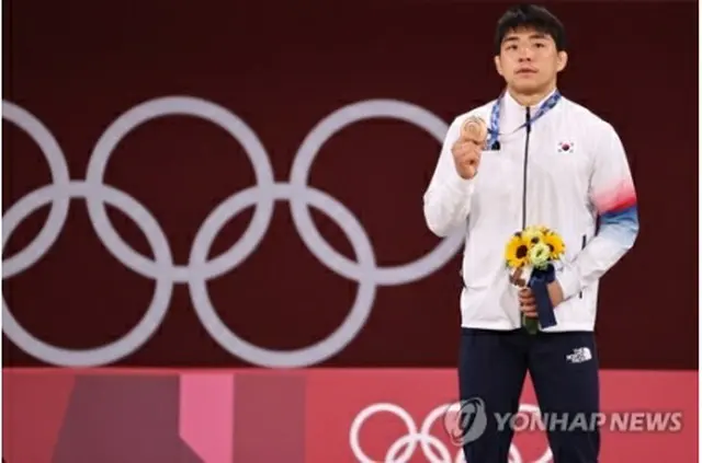 東京五輪銅メダリストで在日韓国人３世の安昌林選手＝（聯合ニュース）