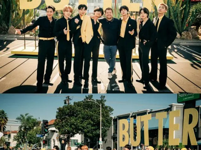 「BTS（防弾少年団）」、米「ジェームズ・コーデンショー」で”横断歩道ゲリラライブ”を披露（画像提供:wowkorea）