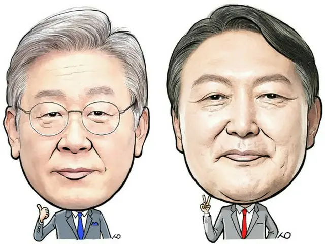 「次期大統領」李在明36.6%、尹錫悦27.7%...両候補とも下落する中、李在明がリード＝韓国（画像提供:wowkorea）