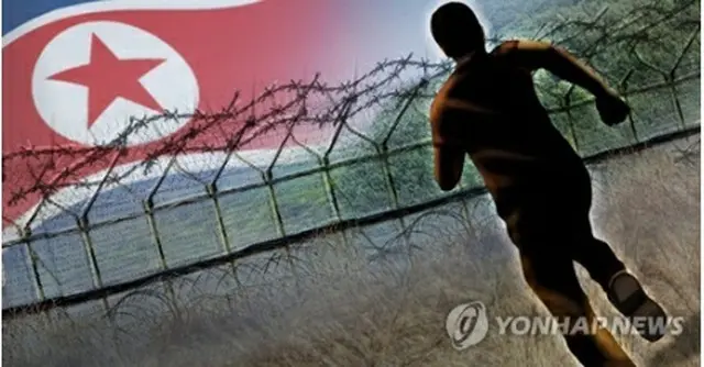 何者かが南北軍事境界線を越えて北朝鮮入りした（コラージュ）＝（聯合ニュース）